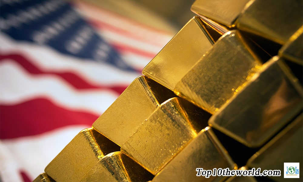 Top 10 countries with the largest gold reserves in the world