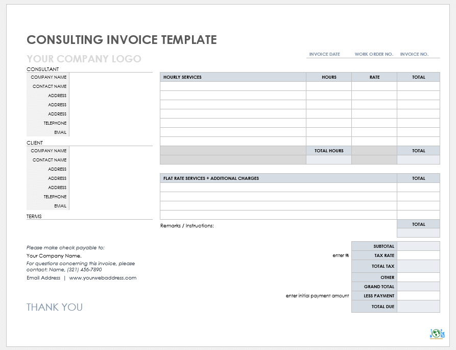 Consulting invoice Template - 99+ Free Google Docs Invoice Templates
