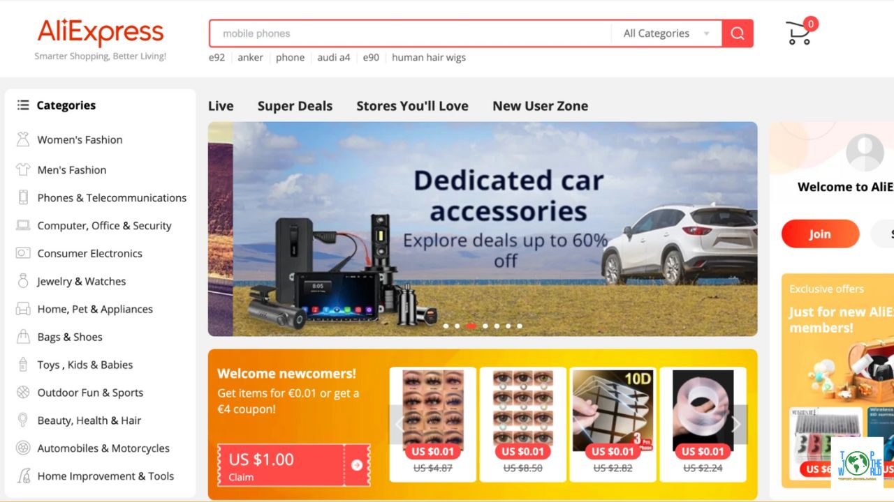 Top 10 Largest E-commerce Websites in the World